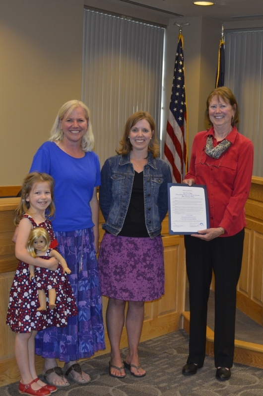 Castle Rock Chapter DAR and Town Council proclamation
